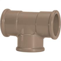 Tee Marrom Amanco Liso/Liso/Liso 40Mm 11837 - Kit C/10
