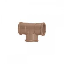 Tee Marrom Amanco Liso/Liso/Liso 75Mm 10012/11840 - Kit C/5 Tee Marrom Amanco Liso/Liso/Liso 75Mm 10012/11840 - Kit C/5