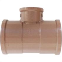 Tee Marrom Krona Liso Liso Liso Reducao 75Mmx50Mm 472 - Kit C/5