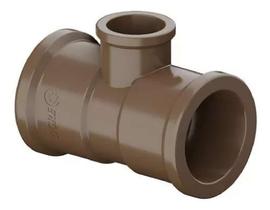 Tee marrom reducao soldavel lll amanco - 50mm x 32mm