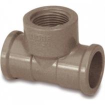 Tee Marrom Tigre Liso Liso Rosca 25Mm X 3/4'' - Kit C/20 Tee Marrom Tigre Liso Liso Rosca 25Mm X 3/4'' - Kit C/20