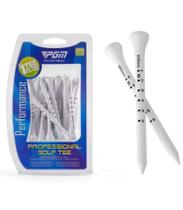Tee para Golfe de Madeira Profissional 83mm PGM c/ 30 Unids