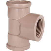 Tee Plastilit Llr 3/4 X 3/4 Marrom - Kit C/50 Unidades Tee Plastilit Llr 3/4 X 3/4 Marrom - Kit C/50 Unidades