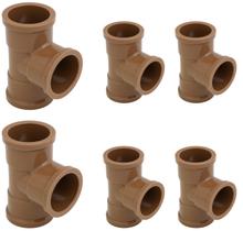 Tee Pvc Soldável 50mm x 40mm 6 Peças Krona