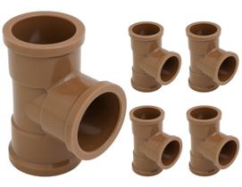 Tee Pvc Soldável 60mm 5 Peças Krona