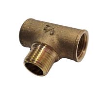 Tee Rosca Fêmea Macho Fêmea 1/2 Para Ligação Monocomando Amarelo