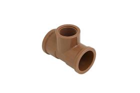 TEE ROSCÁVEL DE PVC 25mm PARA 3/4 (ÁGUA) TEE ROSCÁVEL DE PVC 25mm PARA 3/4 (ÁGUA)