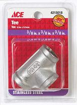 Tee Smith-Cooper 3/8" em aço inoxidável 10x1x10 cm