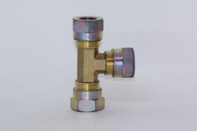 Tee união emenda em metal 12mm PADRAO Tee união emenda em metal 12mm PADRAO