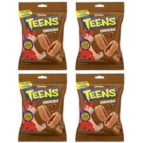 Teens Biscoito Recheado Sabor Chocolate Marilan Kit 320g