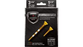 Tees de golfe Maxfli Performance Series de baixa resistência 8,3 e 3,8 cm Tees de golfe Maxfli Performance Series de baixa resistência 8,3 e 3,8 cm