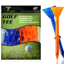 Tees de golfe ToVii de 3-1/4" Big Cup Plastic, pacote com 40 unidades (laranja/azul) Tees de golfe ToVii de 3-1/4" Big Cup Plastic, pacote com 40 unidades (laranja/azul)
