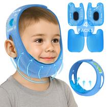 Teeth Ice Pack Head Wrap REVIX para crianças, amigdalectomia azul
