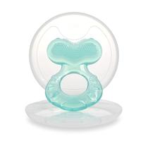 Teethe-EEZ de silicone Teether Nuby com cerdas com estojo Aqua