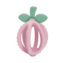 Teether Itzy Ritzy Bitzy Biter de silicone rosa sem BPA