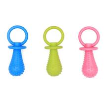 Teething Pacifier Dog Toy TPR para cães pequenos - Squeaky Teething Pacifier Dog Toy TPR para cães pequenos - Squeaky