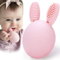 Teething Toy Bunny Eggy Teether Rattle para bebês - rosa Teething Toy Bunny Eggy Teether Rattle para bebês - rosa