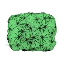 Teia de Aranha de Halloween Brilhante no Escuro - Elástica e Branca - Decoração de Festa Teia de Aranha de Halloween Brilhante no Escuro - Elástica e Branca - Decoração de Festa