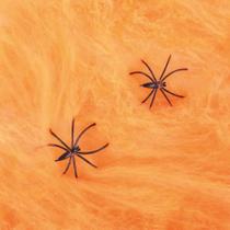 Teia de aranha laranja decorativa 18g c/1 un halloween