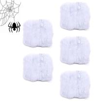 Teia de Aranha Realista Enfeite Halloween Kit 5 uni Dia das Bruxas Festa Tematica Decoraçao Susto Medo Terror