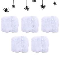 Teia de Aranha Realista Halloween Festa Tematica Kit 5 uni Decoraçao Susto Terror Medo Dia das Bruxas Assustador Enfeite