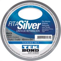 Tek Fita Adesiva Silver 48Mmx 5M-Prata