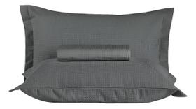 Teka Colcha Queen Gênova Piquet Com 2 Porta Travesseiro Cor Cinza Liso Cinza Liso Teka Colcha Queen Gênova Piquet Com 2 Porta Travesseiro Cor Cinza Liso Cinza Liso