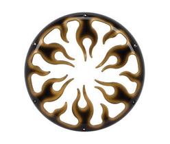 Tela 12" Linha Automotiva Fire Grafitada - Preta/Ouro Tela 12" Linha Automotiva Fire Grafitada - Preta/Ouro