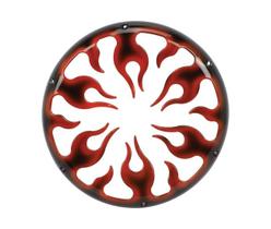 Tela 12" Linha Automotiva Fire Grafitada - Preta/Vermelha Tela 12" Linha Automotiva Fire Grafitada - Preta/Vermelha