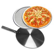 Tela 35cm e Pá de Alumínio Para Pizza - Galizzi