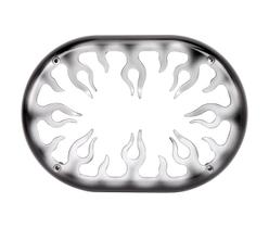 Tela 6x9" Linha Automotiva Fire Grafitada - Preta/Prata