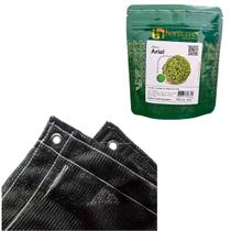 Tela 80% 4x5 + Alface Ariel 5 Mil Sementes Peletizadas Ideal Para Cultivo