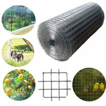 Tela Aço Galvanizado 50cm x 25m Abertura 25mm Cercado