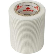 Tela Adesiva para Drywall Trancada com Adesivo 100MM X 20M Fibra de Vidro Worker Tela Adesiva para Drywall Trancada com Adesivo 100MM X 20M Fibra de Vidro Worker
