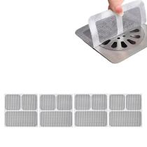 Tela Adesiva Protetor de Ralo 10X10 Box Banheiro Lavabo Anti Inseto Baratas Escorpiao Mosca Cabelo Protecao Seguranca