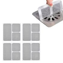 Tela Adesiva Protetor de Ralo 10X10 Box Banheiro Lavabo Anti Inseto Baratas Escorpiao Mosca Cabelo Seguranca Protecao