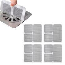 Tela Adesiva Protetor de Ralo 10X10 Box Banheiro Lavabo Anti Inseto Baratas Mosca Escorpiao Cabelo Protecao Seguranca