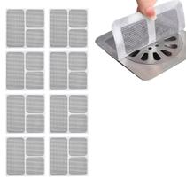 Tela Adesiva Protetor Ralo Kit 2 Uni 10X10 Banheiro Box Lavabo Anti Inseto Baratas Escorpiao Mosca Cabelo Seguranca