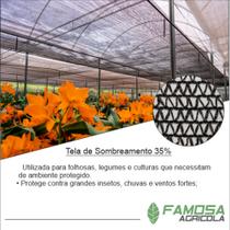 Tela Agrícola para horta 35% de sombreamento na medida de 4x4