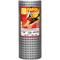 Tela Alambrado Multiuso, Malha 2,5 cm x 2,5 cm, fio 1,2 mm, com 1,0 m x 25 m (altura x Comprimento), 1237, Fapol, Morlan Tela Alambrado Multiuso, Malha 2,5 cm x 2,5 cm, fio 1,2 mm, com 1,0 m x 25 m (altura x Comprimento), 1237, Fapol, Morlan