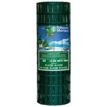 Tela Alambrado Revestida em PVC Morlan Tellacor, Verde, 2,50 mm, 1,00 x 25 metros Tela Alambrado Revestida em PVC Morlan Tellacor, Verde, 2,50 mm, 1,00 x 25 metros