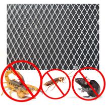 Tela Alumínio 70cm x 70cm Anti Escorpião, Barata e Rato para Ralo, Máquina e Fogão