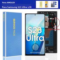 Tela AMOLED LCD De Substituição Para Samsung S23 Ultra 5G Com Digitalizador Touch E Aro Compatível