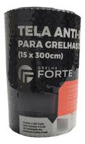 Tela Anti Insetos Alumínio 15x300 Para Ralo Grelha Linear Da calha forte