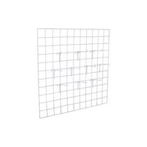 Tela aramada 0,60 x 0,60m + 10 Ganchos 10cm COR: Branco