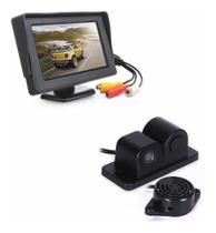 Tela Automotiva 4.3 e Câmera De Ré Com Sensor