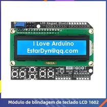 Tela Azul 1602 LCD Teclado Escudo Módulo Display Para Arduino ATMEGA328 ATMEGA2560 Raspberry Pi UNO