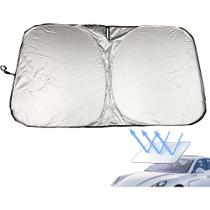 Tela bloqueador solar dobravel para parabrisa do carro