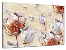 Tela Canvas Floral Joia de Flores 120x80 Horizontal 2 - Crie Life