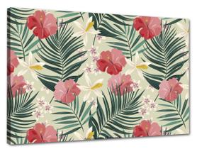 Tela Canvas Folhagem Folhas Tropicais 120x80 Horizontal 122